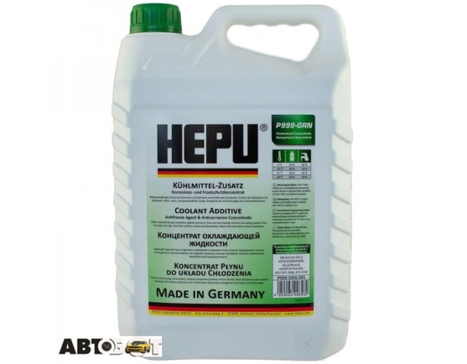 Антифриз HEPU G11 зелений концентрат P999-GRN-005 5л, ціна: 1 250 грн.