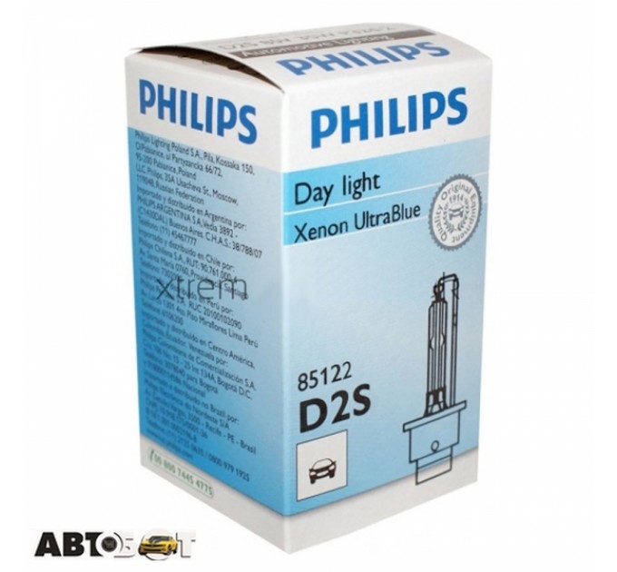 Ксеноновая лампа Philips UltraBlue D2S 35W 85122UBC1(1 шт.), цена: 2 580 грн.