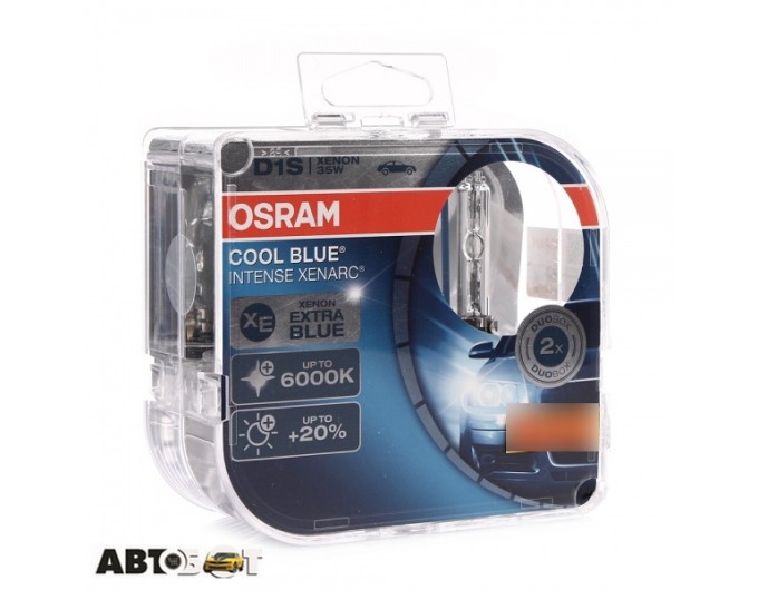 Ксенонова лампа Osram Xenarc Cool Blue Intense D1S 66140CBI-DUOBOX (2 шт.), ціна: 6 226 грн.