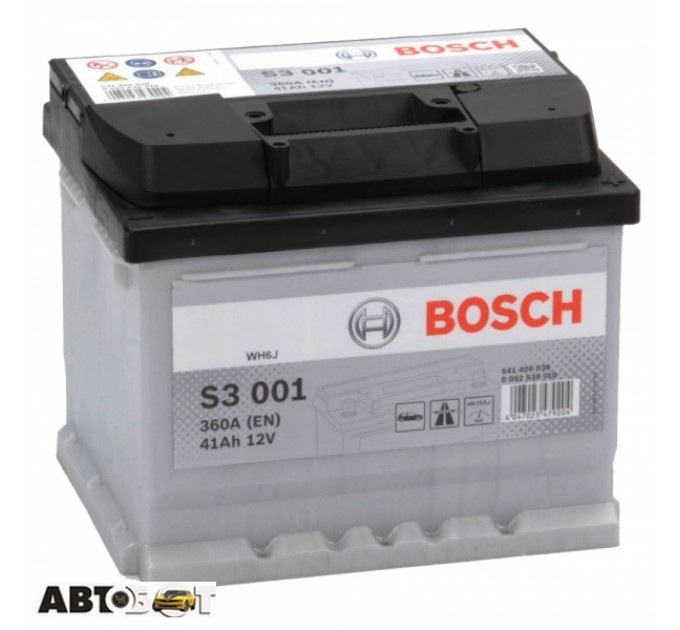 Автомобільний акумулятор Bosch 6CT-41 Аз S3 (0 092 S30 010), ціна: 3 083 грн.
