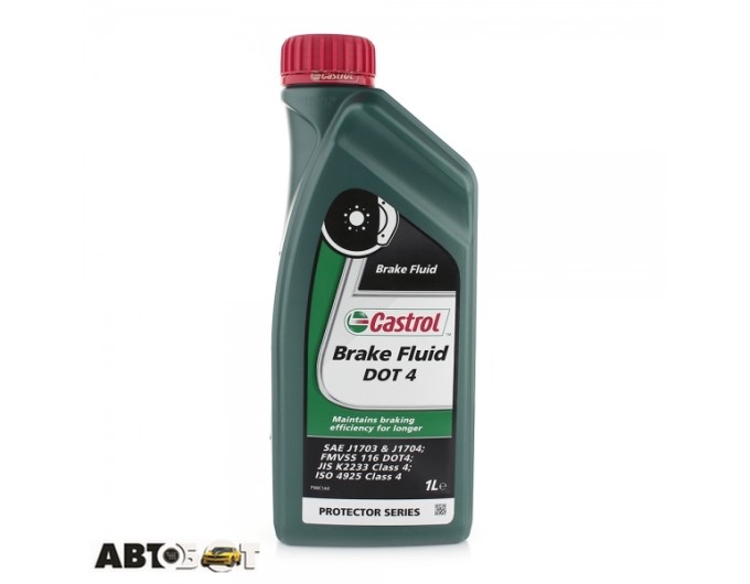 Гальмівна рідина CASTROL Brake Fluid DOT 4 1л, ціна: 490 грн.