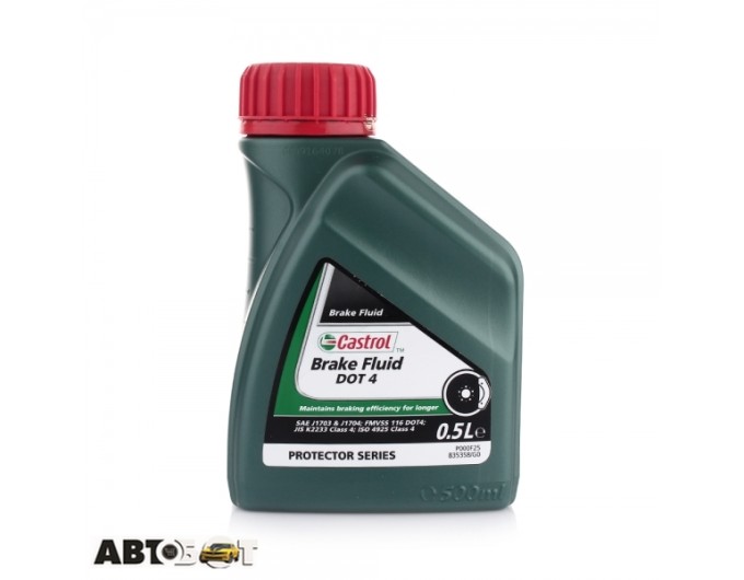 Гальмівна рідина CASTROL Brake Fluid DOT 4 0.5л, ціна: 268 грн.