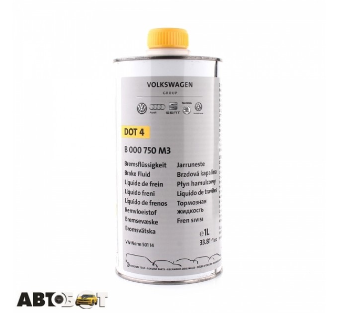 Тормозная жидкость VAG BRAKE FLUID DOT 4 B000750M3 1л, цена: 708 грн.