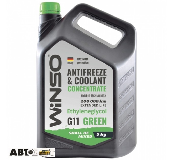Антифриз Winso ANTIFREEZE & COOLANT CONCENTRATE GREEN G11 881010 5кг, ціна: 696 грн.