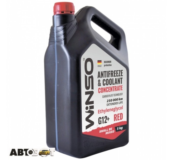 Антифриз Winso ANTIFREEZE & COOLANT CONCENTRATE RED G12+ 880990 5кг, ціна: 706 грн.