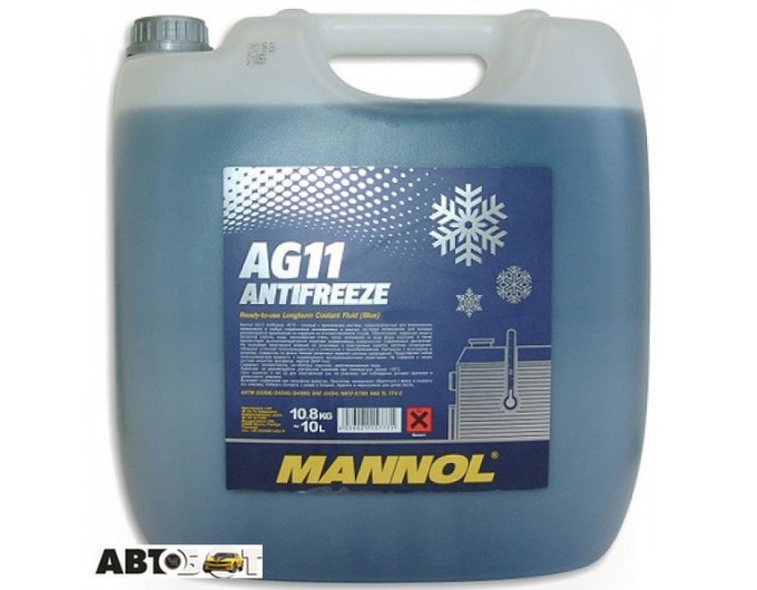Антифриз MANNOL Antifreeze AG11 синій -40С 10л, ціна: 773 грн.