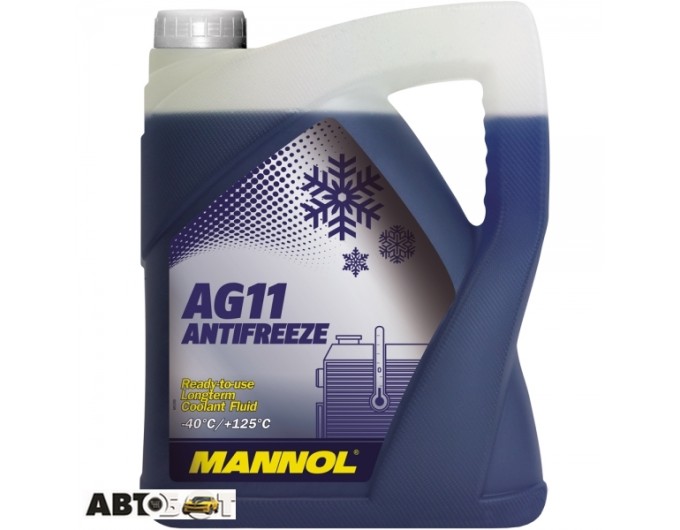 Антифриз MANNOL Antifreeze AG11 синий -40С 5л, цена: 429 грн.