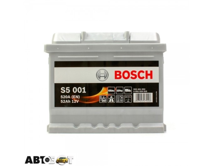 Автомобільний акумулятор Bosch 6CT-52 S5 Silver Plus (S50 010), ціна: 6 455 грн.