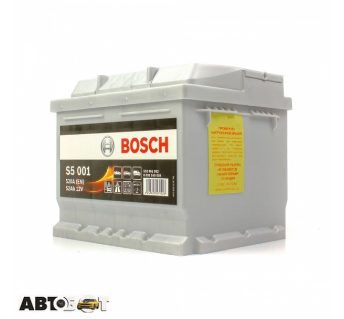 Автомобильный аккумулятор Bosch 6CT-52 S5 Silver Plus (S50 010), цена: 3 522 грн.