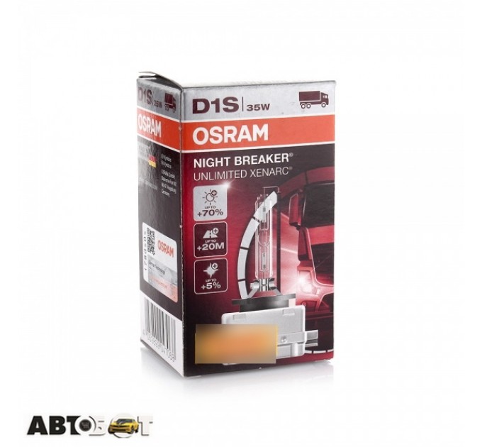 Ксенонова лампа Osram Xenarc Night Breaker Unlimited D1S 85V 66140XNB-FS (1 шт.), ціна: 3 249 грн.