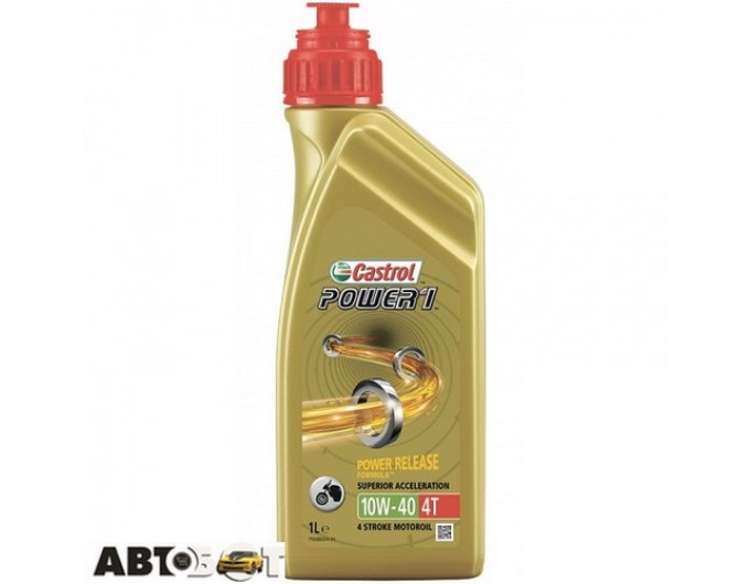 Моторное масло 4Т CASTROL Power 1 4T 10W-40 1л, цена: 623 грн.