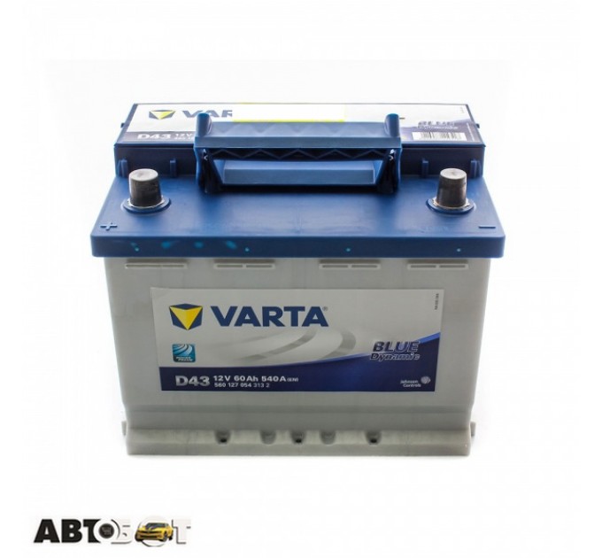 Автомобильный аккумулятор VARTA 6СТ-60 BLUE dynamic (D43), цена: 3 985 грн.