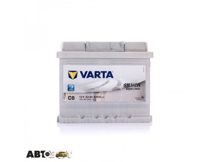 Автомобильный аккумулятор VARTA 6СТ-52 Silver Dynamic C6 (552 401 052), цена: 7 224 грн.