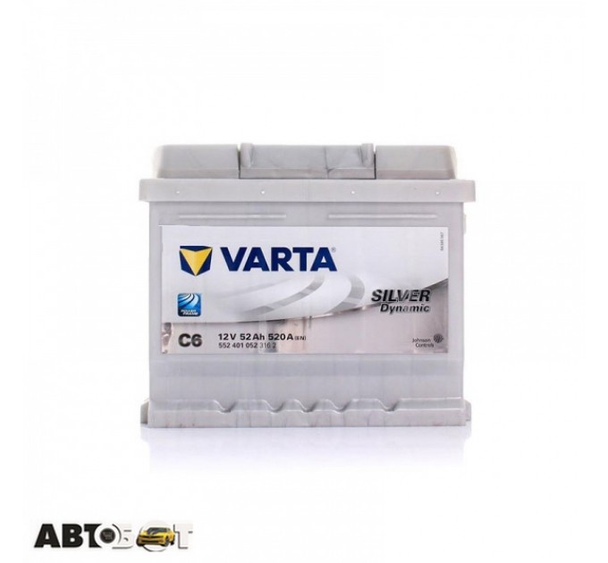 Автомобільний акумулятор VARTA 6СТ-52 Silver Dynamic (C6) 552 401 052, ціна: 3 557 грн.