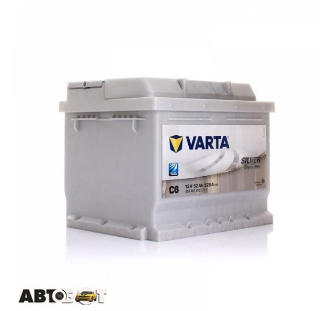 Автомобільний акумулятор VARTA 6СТ-52 Silver Dynamic (C6) 552 401 052, ціна: 3 744 грн.