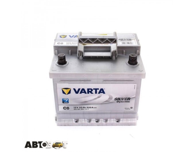 Автомобильный аккумулятор VARTA 6СТ-52 Silver Dynamic C6 (552 401 052), цена: 7 224 грн.