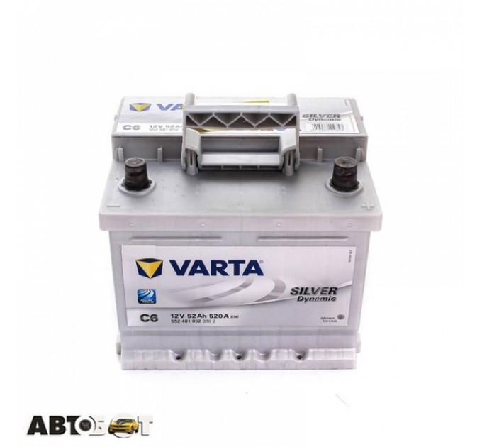 Автомобильный аккумулятор VARTA 6СТ-52 Silver Dynamic C6 (552 401 052), цена: 3 557 грн.