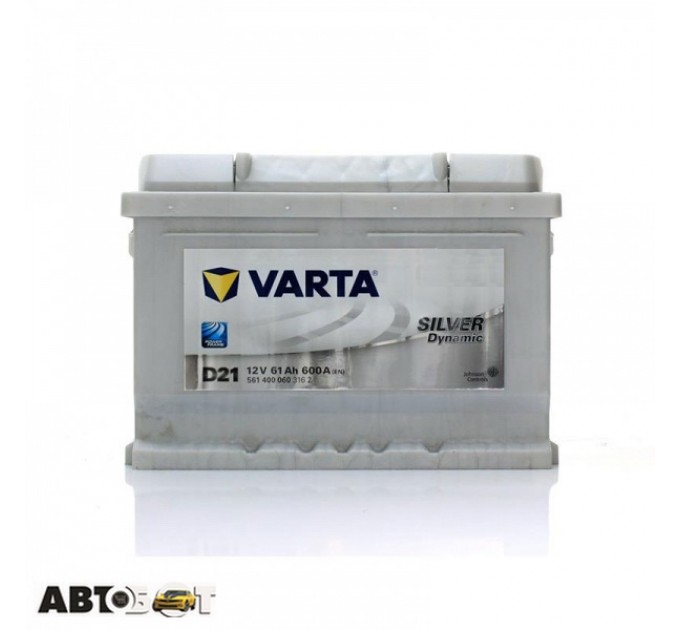 Автомобільний акумулятор VARTA 6СТ-61 Silver Dynamic (D21) 561 400 060, ціна: 4 267 грн.