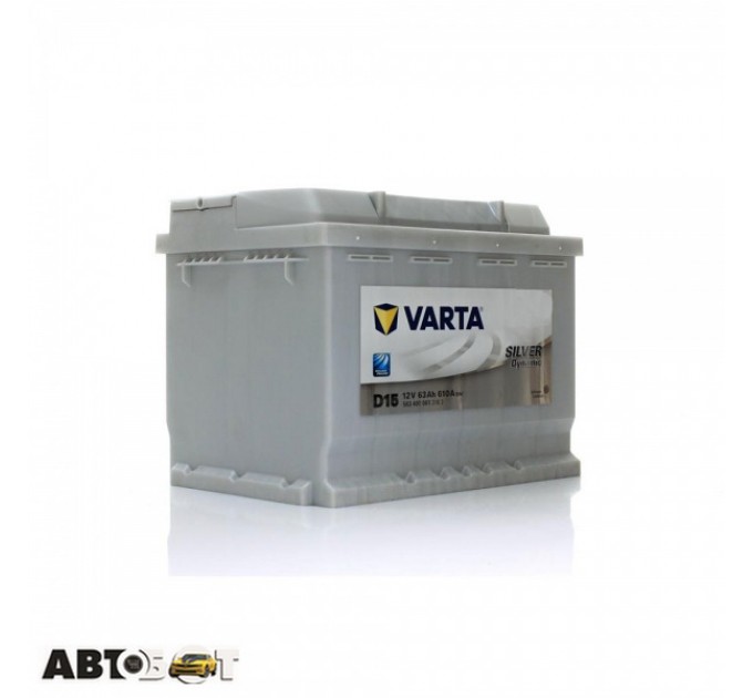 Автомобільний акумулятор VARTA 6СТ-63 SILVER dynamic (D15) 563 400 061, ціна: 4 931 грн.