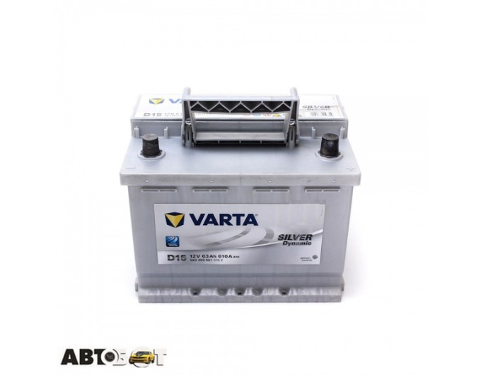 Автомобільний акумулятор VARTA 6СТ-63 SILVER dynamic (D15) 563 400 061, ціна: 8 854 грн.