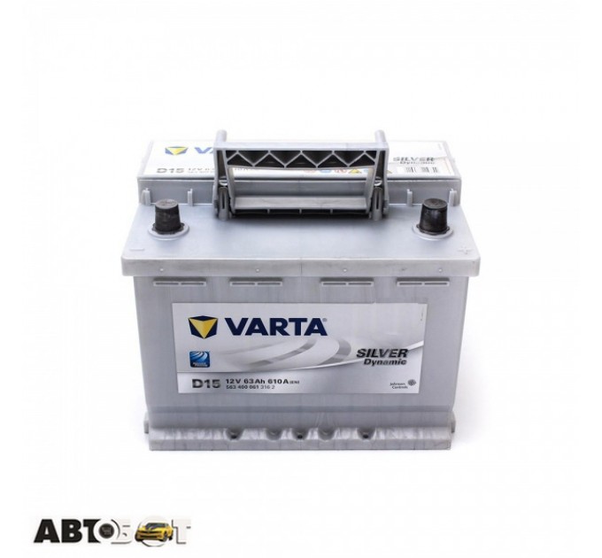 Автомобильный аккумулятор VARTA 6СТ-63 SILVER dynamic (D15), цена: 4 489 грн.