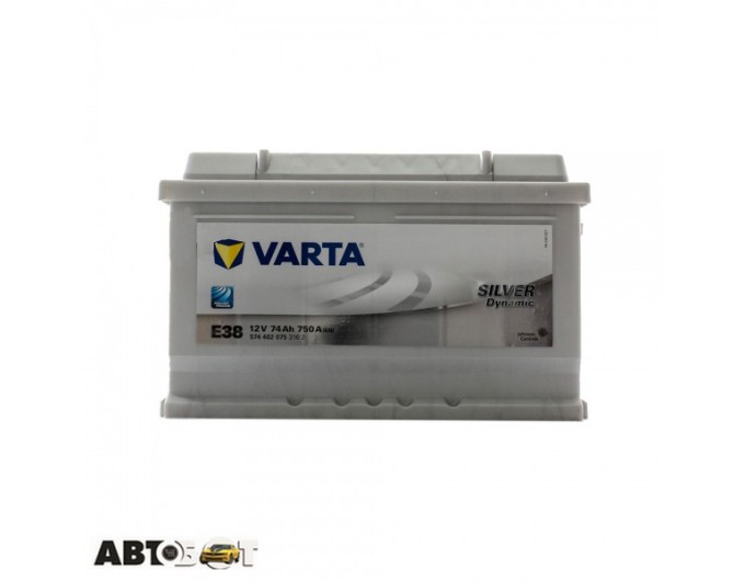 Автомобильный аккумулятор VARTA 6СТ-74 SILVER dynamic (E38), цена: 10 427 грн.