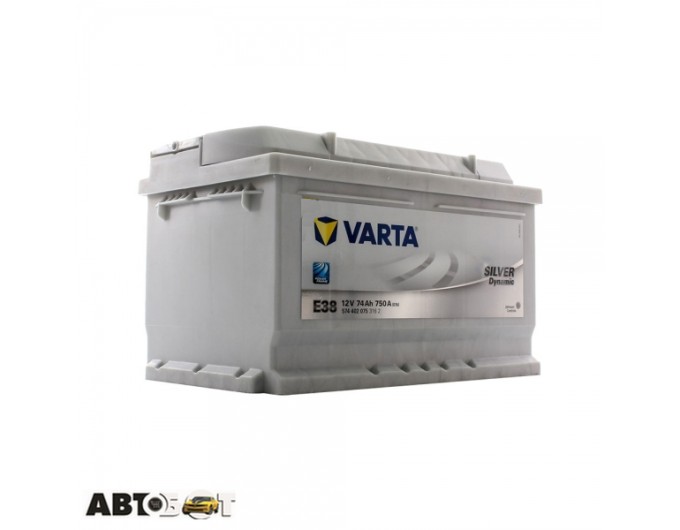 Автомобильный аккумулятор VARTA 6СТ-74 SILVER dynamic (E38), цена: 10 427 грн.