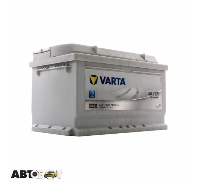 Автомобильный аккумулятор VARTA 6СТ-74 SILVER dynamic (E38), цена: 6 387 грн.