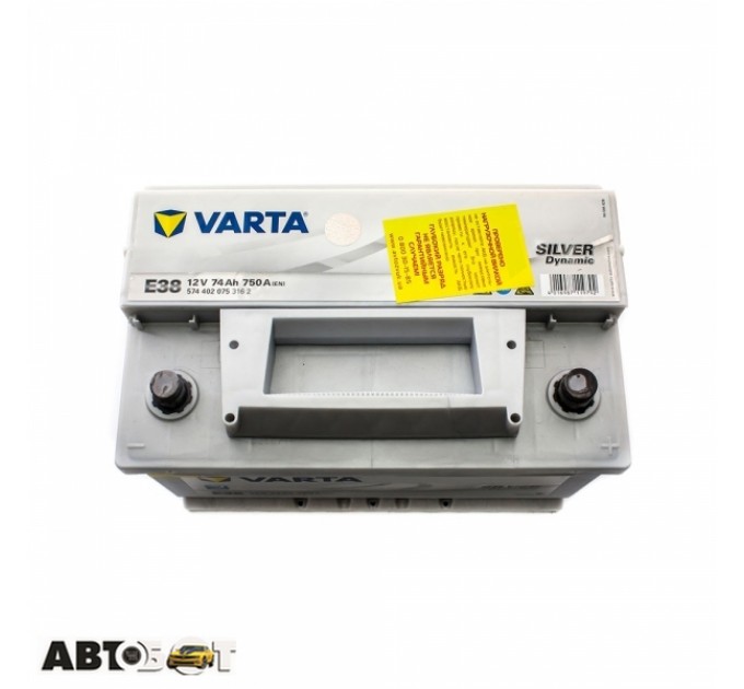 Автомобильный аккумулятор VARTA 6СТ-74 SILVER dynamic (E38), цена: 6 546 грн.