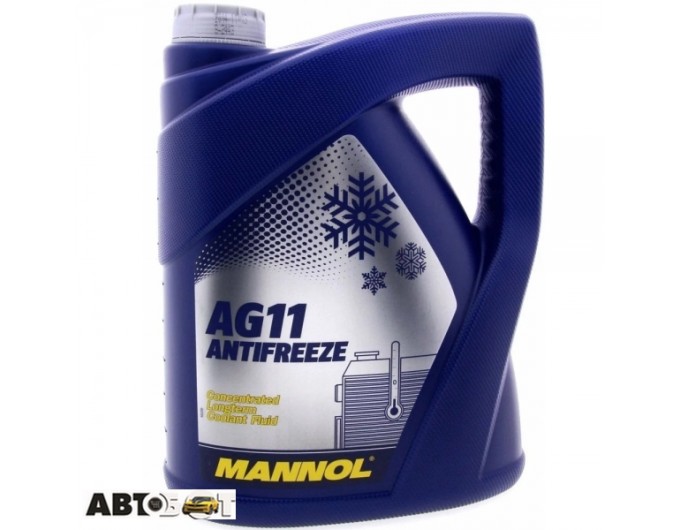 Антифриз MANNOL Longterm Antifreeze AG11 синий концентрат 5л, цена: 694 грн.