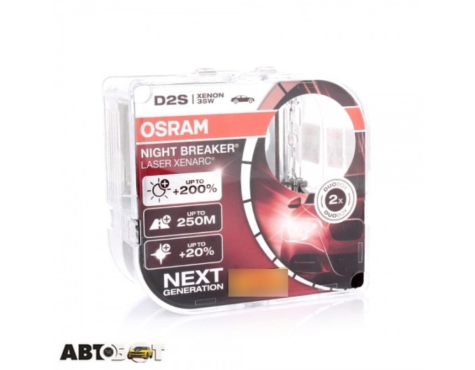 Ксеноновая лампа Osram Xenarc Night Breaker Laser D2S 35W 66240XNL-HCB-DUO (2 шт.), цена: 6 848 грн.