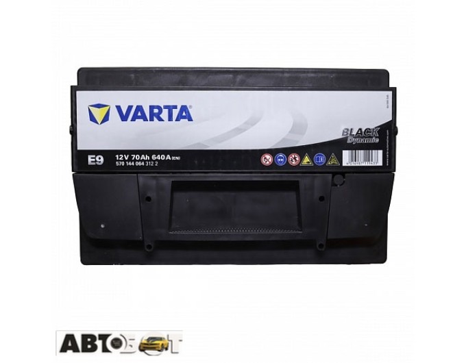 Автомобильный аккумулятор VARTA 6СТ-70 Black Dynamic 570 144 064 (E9), цена: 8 646 грн.