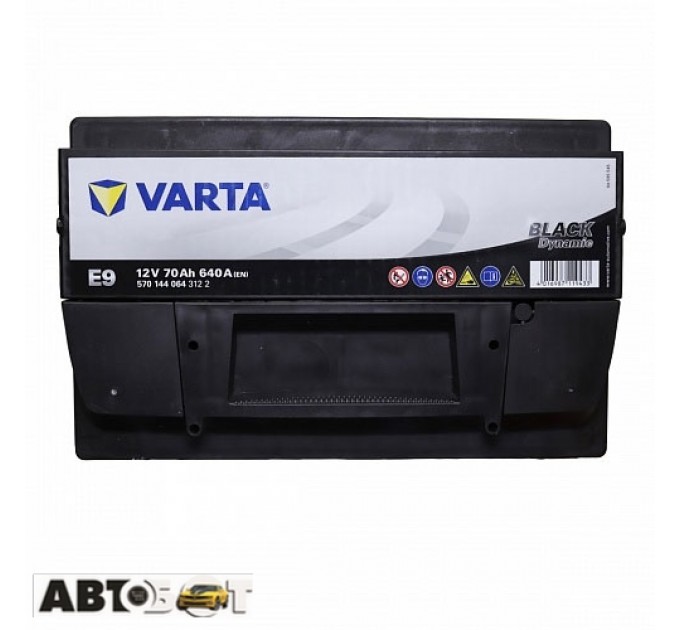 Автомобильный аккумулятор VARTA 6СТ-70 Black Dynamic 570 144 064 (E9), цена: 5 013 грн.