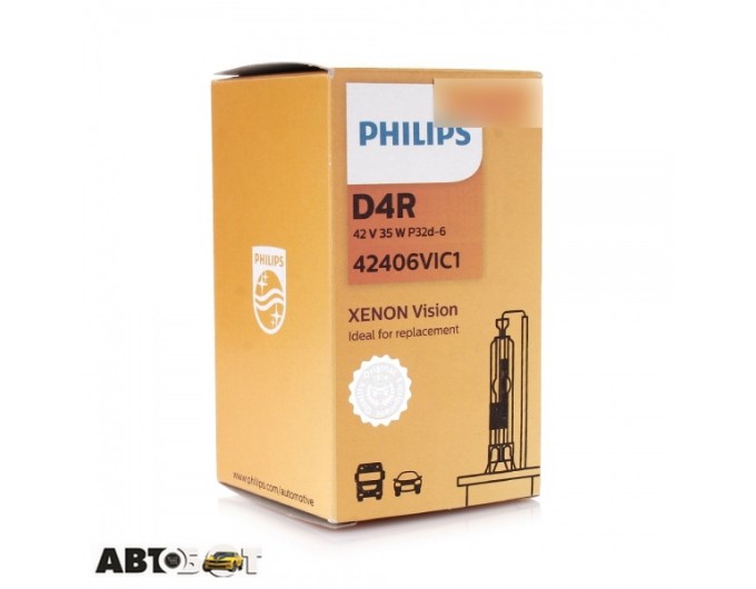 Ксенонова лампа Philips Vision D4R 42406VIC1 (1 шт.), ціна: 3 939 грн.