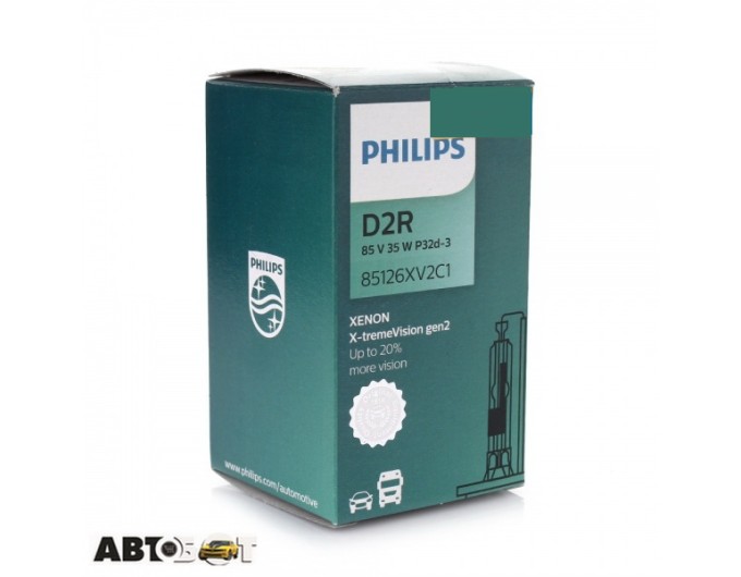 Ксенонова лампа Philips X-tremeVision gen2 D2R 4800K 35W 85126XV2C1 (1 шт.), ціна: 2 826 грн.