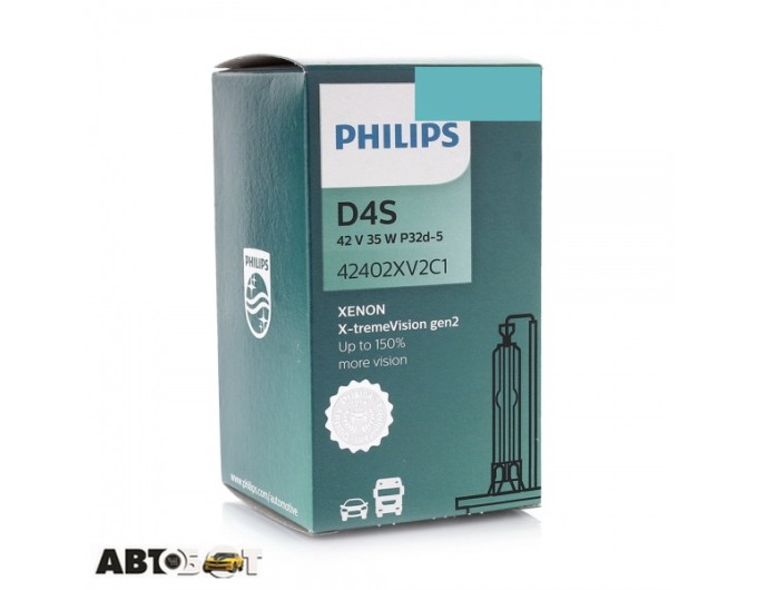 Ксенонова лампа Philips X-tremeVision gen2 D4S 4800К 35W 42402XV2C1 (1 шт.), ціна: 3 857 грн.