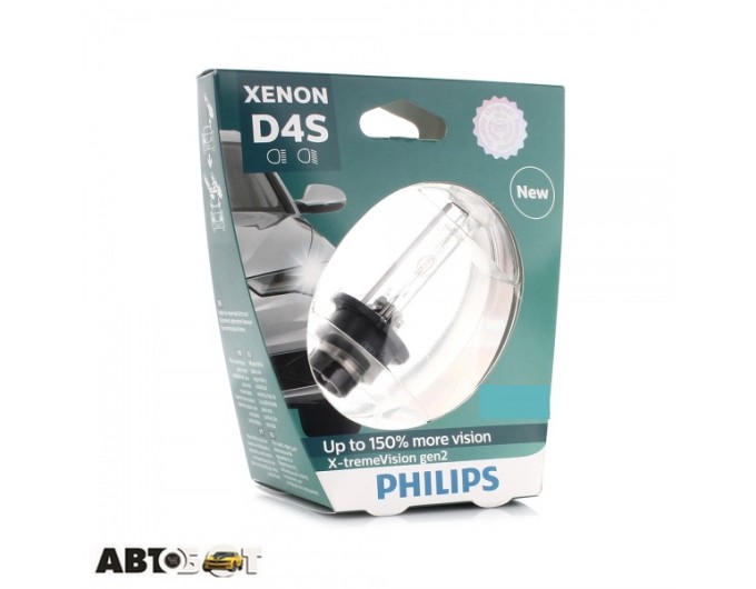 Ксенонова лампа Philips X-tremeVision gen2 D4S 4800K 35W 42402XV2S1 (1 шт.), ціна: 5 257 грн.