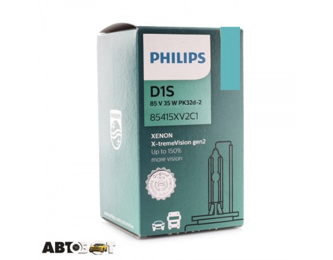 Ксенонова лампа Philips X-tremeVision gen2 D1S 4800K 35W 85415XV2S1 (1 шт.), ціна: 5 176 грн.