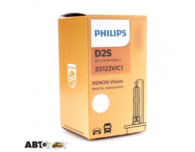 Ксенонова лампа Philips Vision D2S 85122VIC1 (1 шт.), ціна: 2 162 грн.