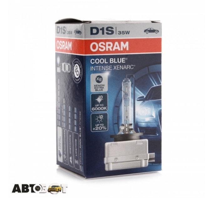 Ксеноновая лампа Osram Xenarc Cool Blue Intense D1S 85V 66140CBI-FS (1 шт.), цена: 2 702 грн.