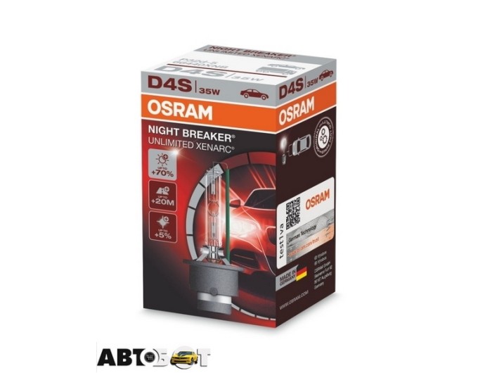 Ксенонова лампа Osram Xenarc Night Breaker Unlimited D4S 85V 66440XNB-FS (1 шт.), ціна: 3 221 грн.