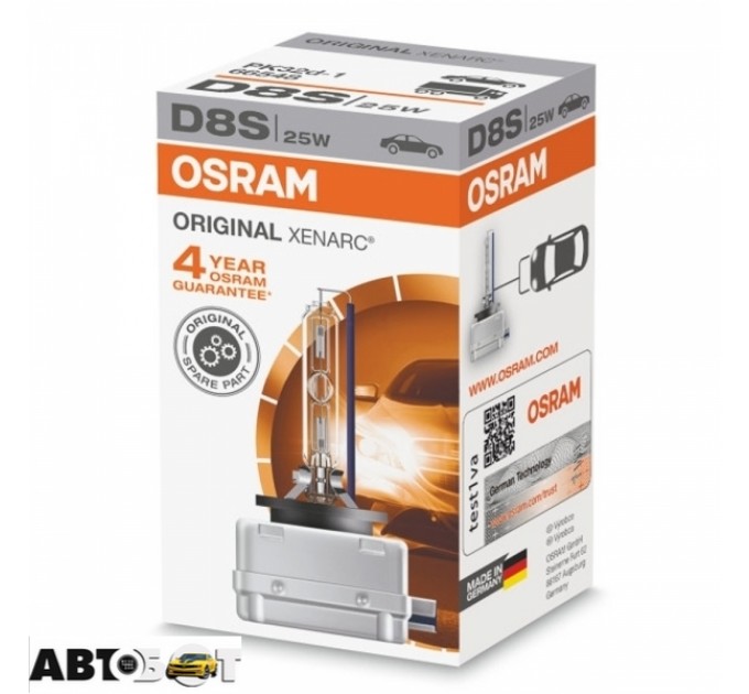 Ксенонова лампа Osram XENARC ORIGINAL D8S 12V 66548 (1 шт.), ціна: 3 496 грн.