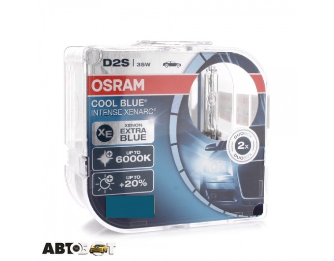 Ксенонова лампа Osram Xenarc Cool Blue Intense D2S 66240CBI-DUOBOX (2 шт.), ціна: 4 755 грн.