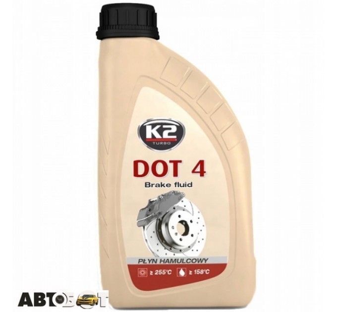 Тормозная жидкость K2 DOT 4 T108 1л, цена: 272 грн.