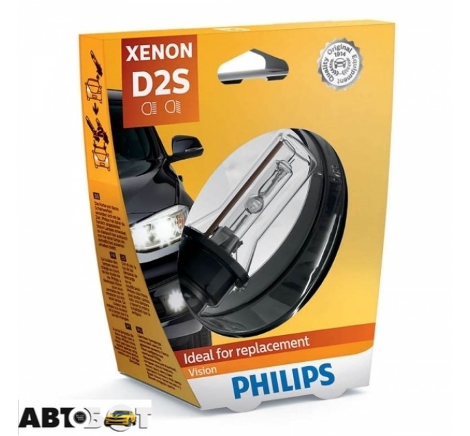 Ксенонова лампа Philips Vision D2S 85122VIS1 (1 шт.), ціна: 1 990 грн.