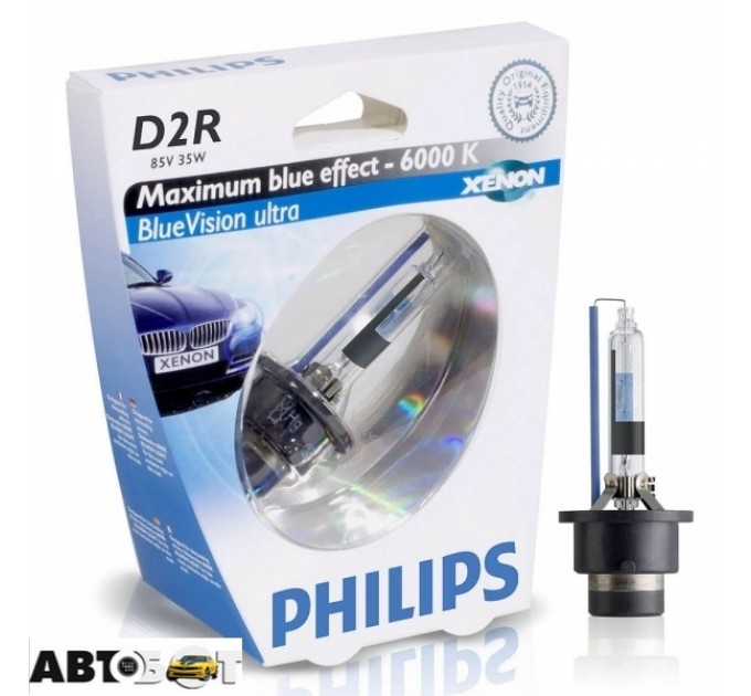 Ксенонова лампа Philips BlueVision Ultra D2R 12V 85126BVUS1 (1 шт.), ціна: 2 781 грн.