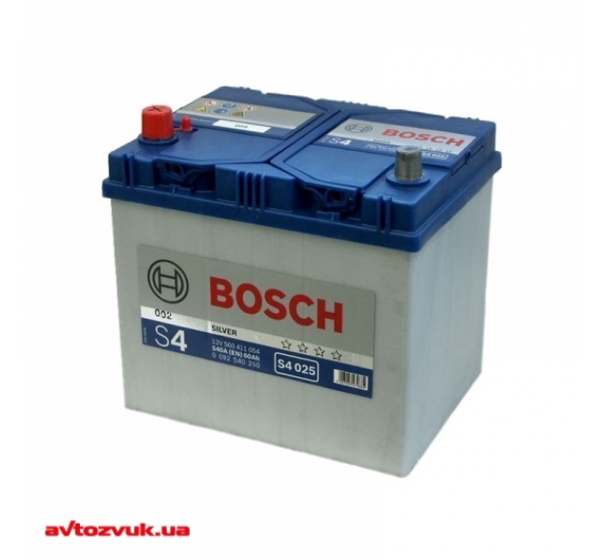 Автомобільний акумулятор Bosch 6CT-60 S4 Silver (S40 250), ціна: 3 792 грн.