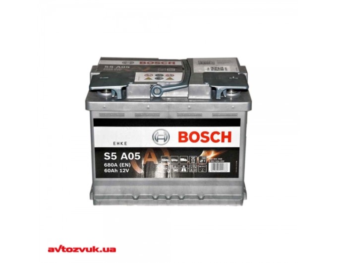 Автомобильный аккумулятор Bosch 6СТ-60 AGM (S5A050), цена: 13 064 грн.