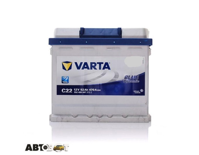 Автомобільний акумулятор VARTA 6СТ-52 BLUE dynamic (C22) 552 400 047, ціна: 7 224 грн.