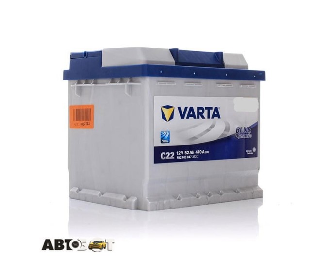 Автомобільний акумулятор VARTA 6СТ-52 BLUE dynamic (C22) 552 400 047, ціна: 7 224 грн.